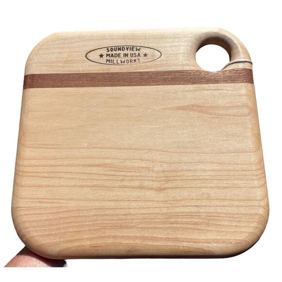 NWT Cutting Board Barware-Soundview Millworks "The 19th Hole" Martini Engraving - Picture 2 of 11